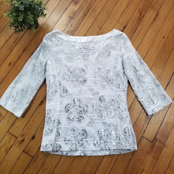 Tory Burch metallic blouse - Picture 3 of 8